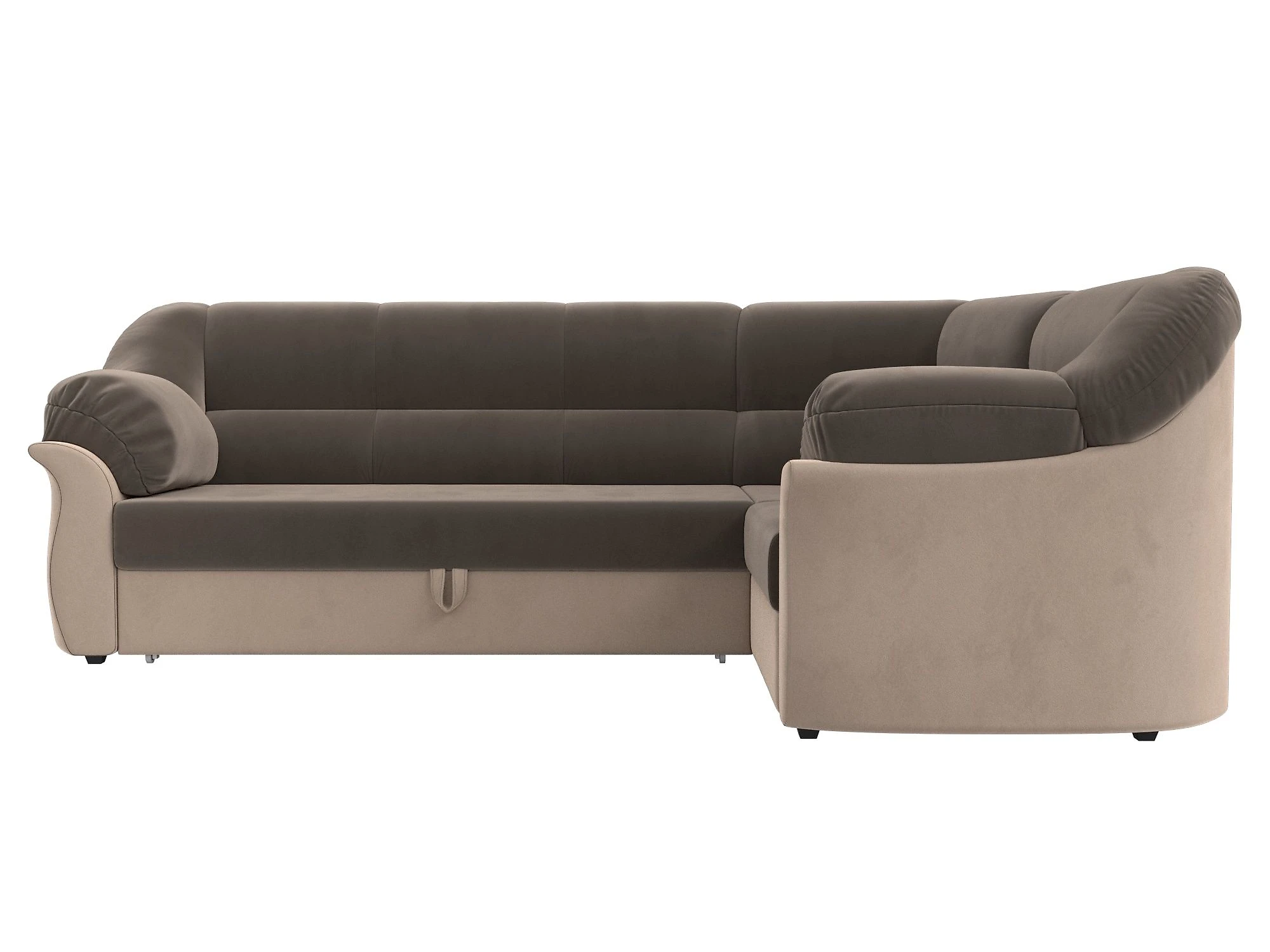 Угловой диван для гостиной Карнелла Плюш Дизайн 4