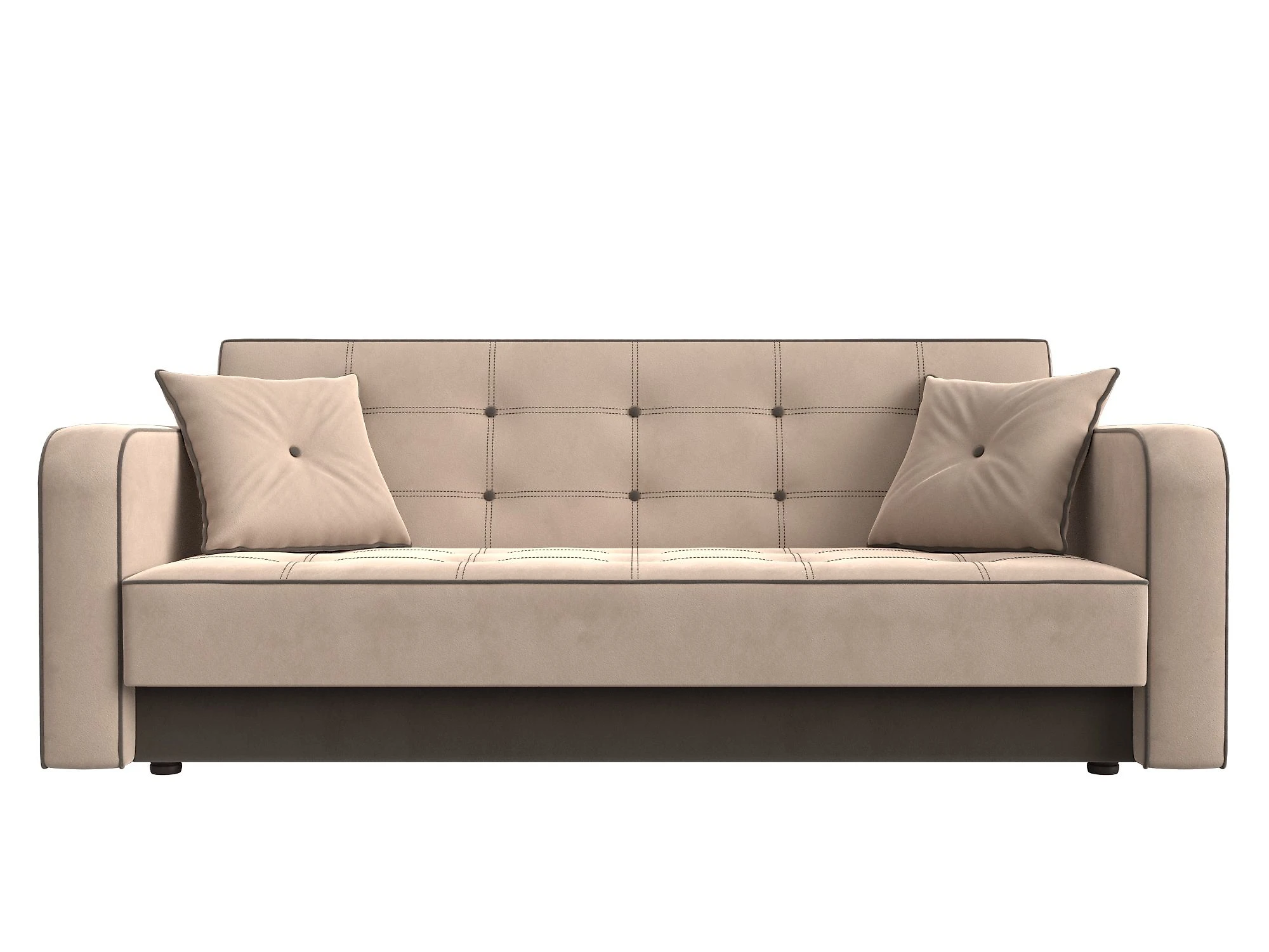Бежевый диван-кровать Тур Плюш Дизайн 1