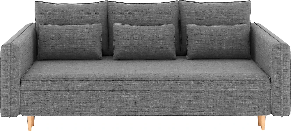 Прямой диван серого цвета Рон Кантри Дизайн-5