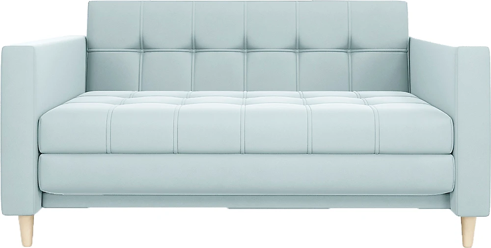 Прямой диван серого цвета Квадро Плюш Дизайн-2