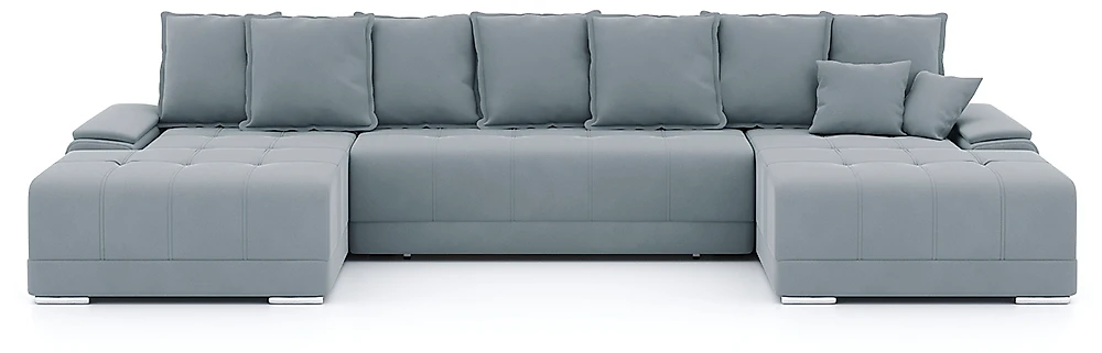 Угловой диван с канапе Nordviks П П-образный Плюш Дизайн-7