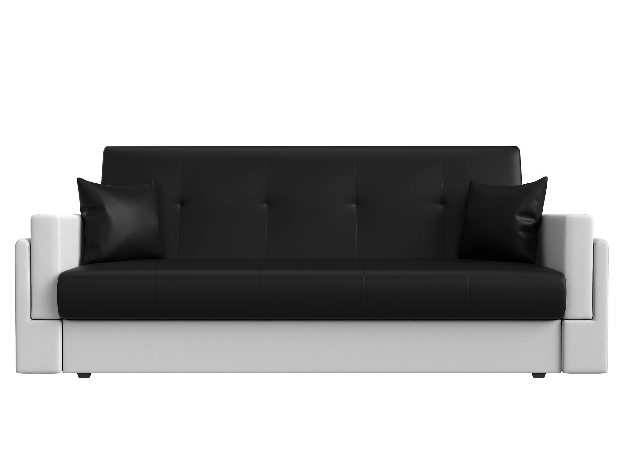 Раскладной кожаный диван Лига-015 Дизайн 34 книжка