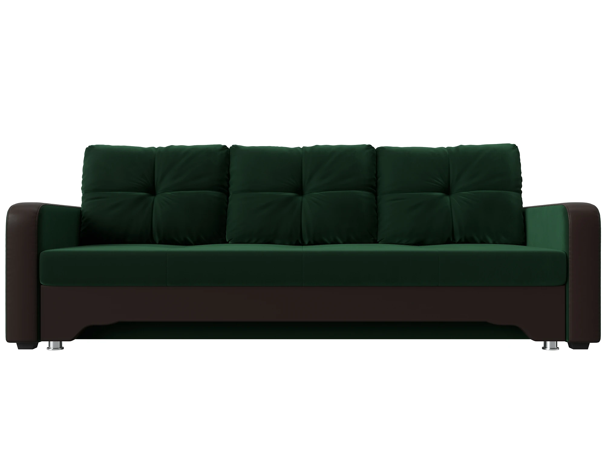 Прямой кожаный диван Ник-3 Плюш Дизайн 4
