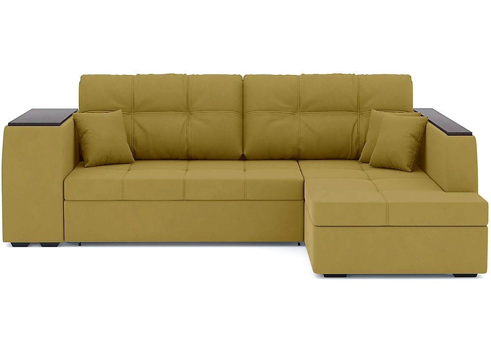Угловой диван с полкой Брюссель Плюш Дизайн 13