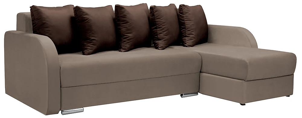 Угловой диван с подлокотниками Саванна Беж