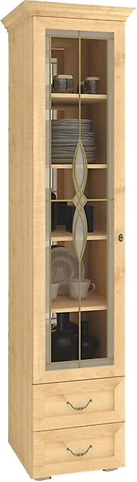 Шкаф со стеклянными дверцами Витраж-19