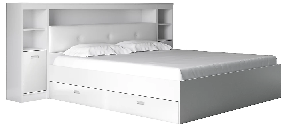 Кровать с мягкой спинкой Виктория-5-180 Дизайн-2