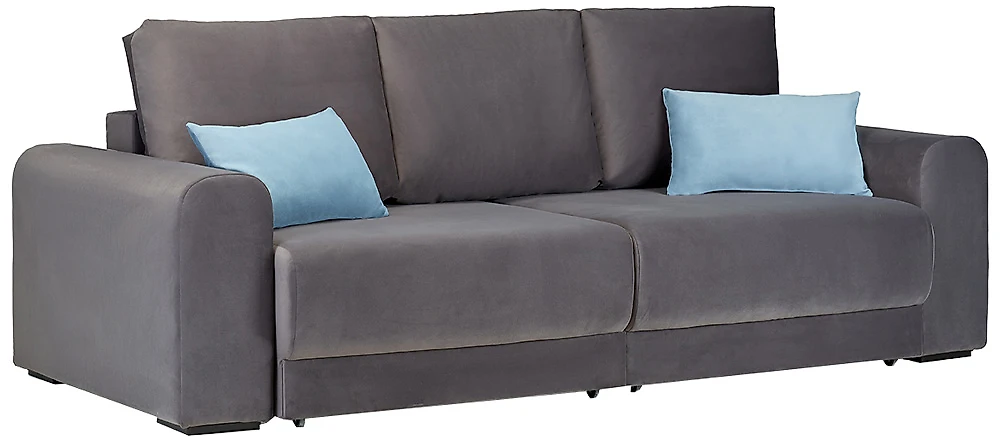 Прямой диван серого цвета Панчо