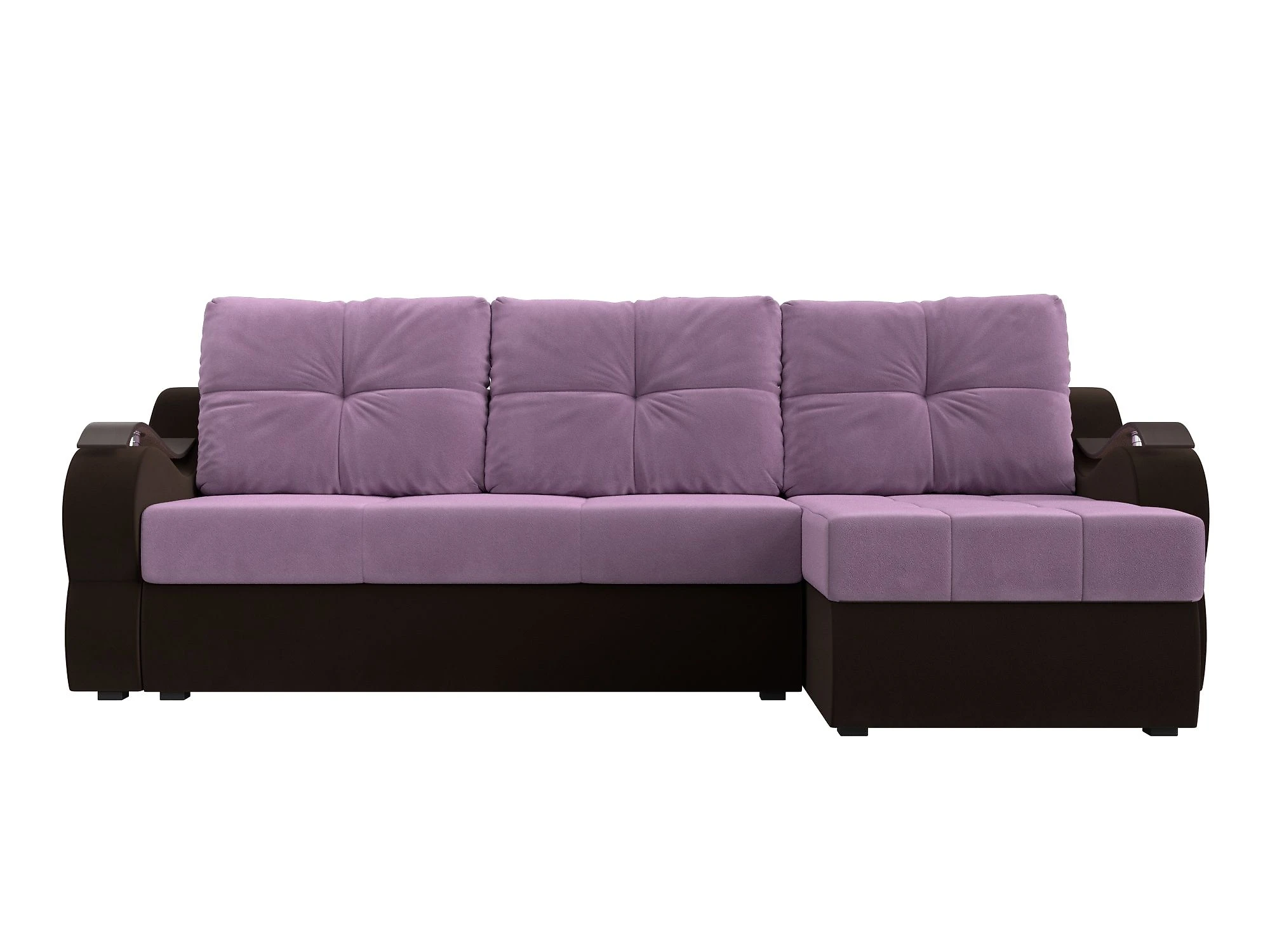 Угловой диван фиолетовый Меркурий Дизайн 23