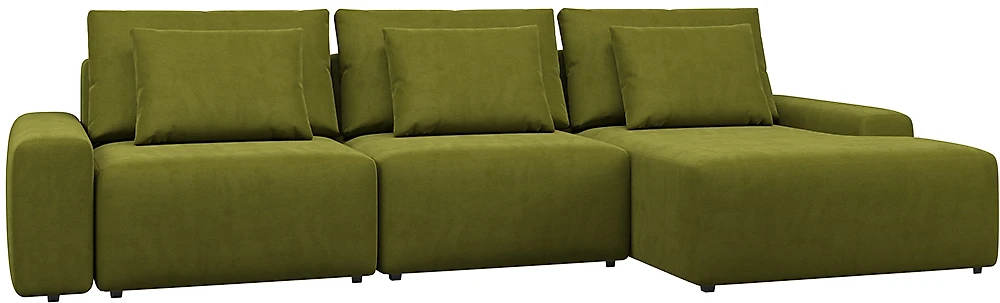 Угловой диван с канапе Гунер-2 Плюш Свамп