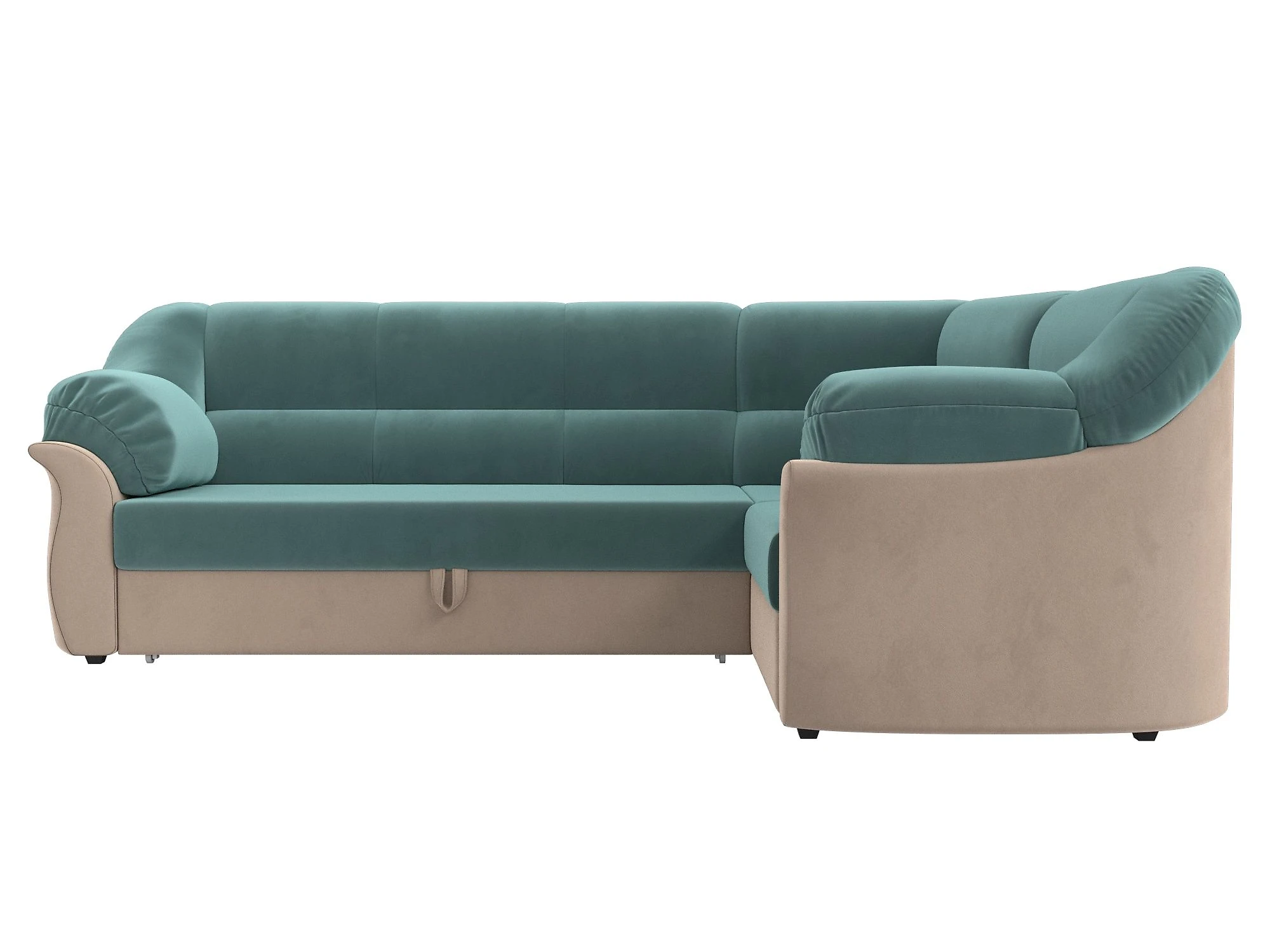 Угловой диван для гостиной Карнелла Плюш Дизайн 16