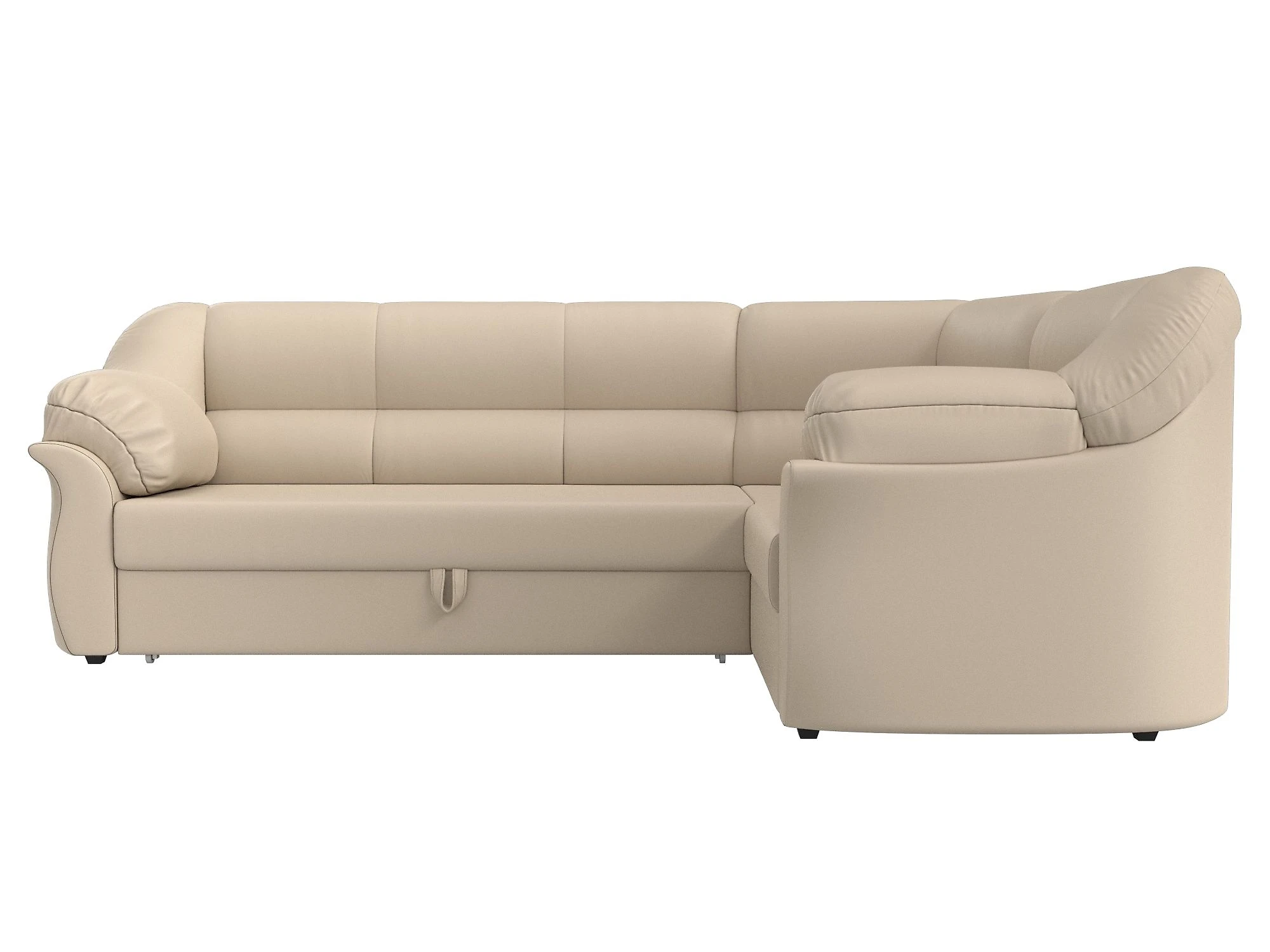 Угловой диван без подушек Карнелла Дизайн 1
