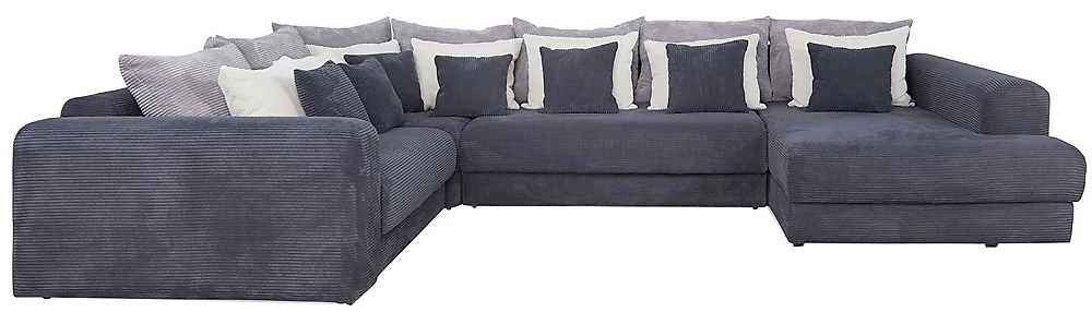 Угловой диван с канапе Манхеттен Люкс Дизайн-1
