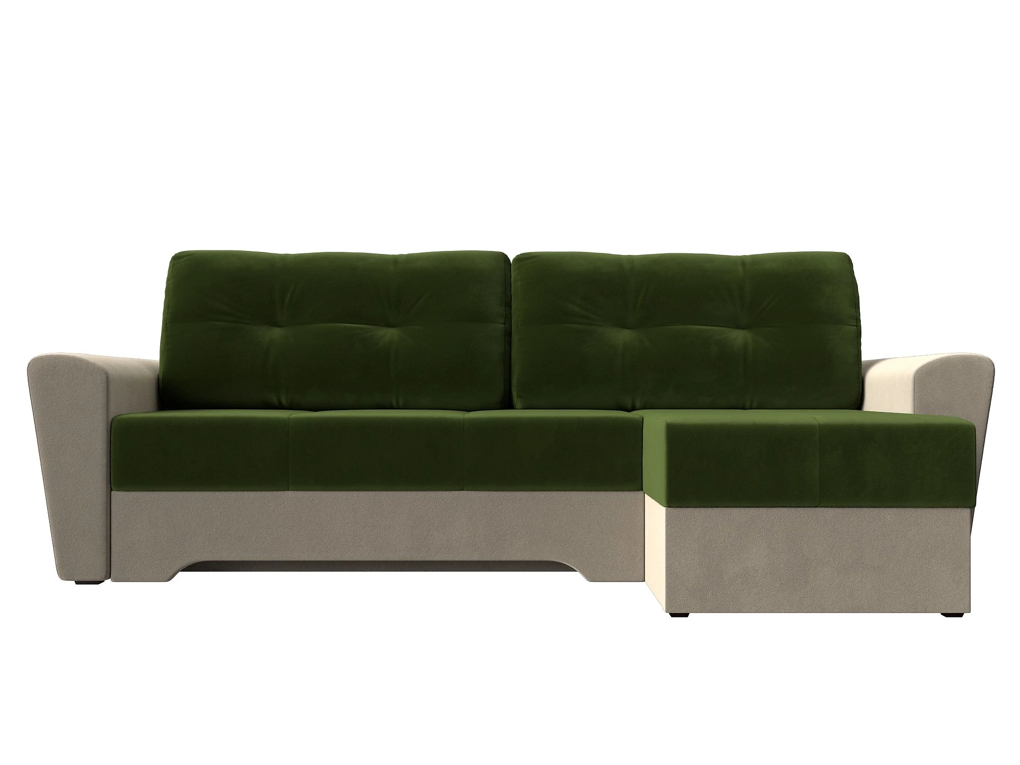 Зелёный угловой диван Амстердам Дизайн 26
