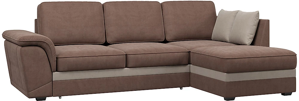 Угловой диван для спальни Милан Какао