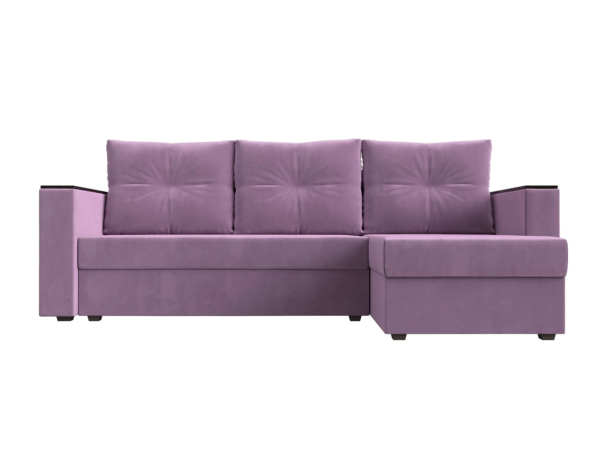 Угловой диван с ящиком для белья Атланта Лайт без стола Дизайн 7