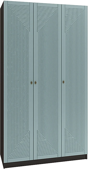 Синий распашной шкаф Фараон Т-1 Дизайн-3