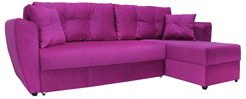 Угловой диван с независимым пружинным блоком Амстердам Фиолет