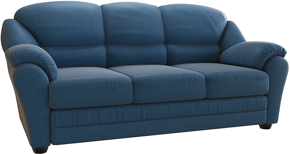 Прямой диван из велюра  Казанова Плюш Кобальт
