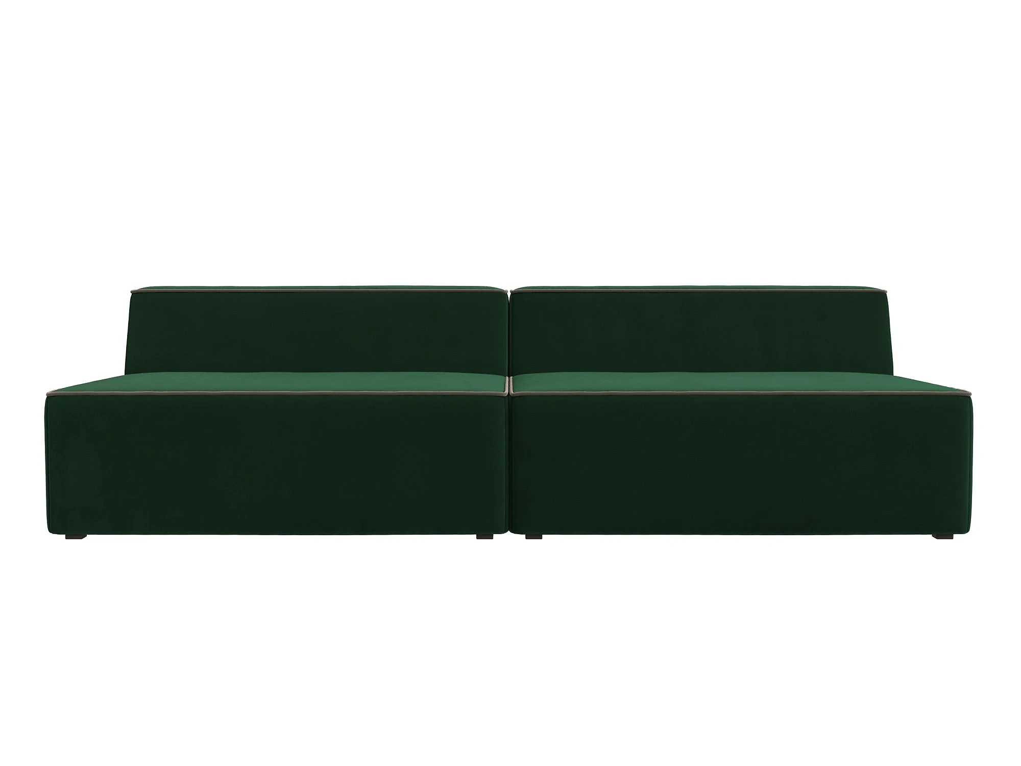 Зелёный модульный диван Монс Плюш Дизайн 12