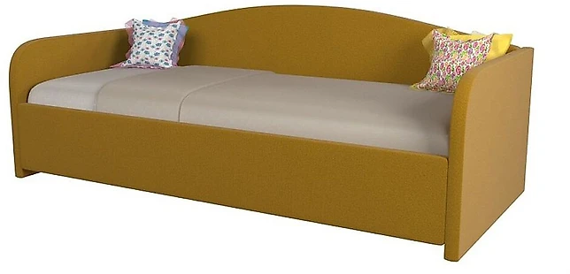 Кровать с двумя спинками Uno Плюш Мастард (Сонум)