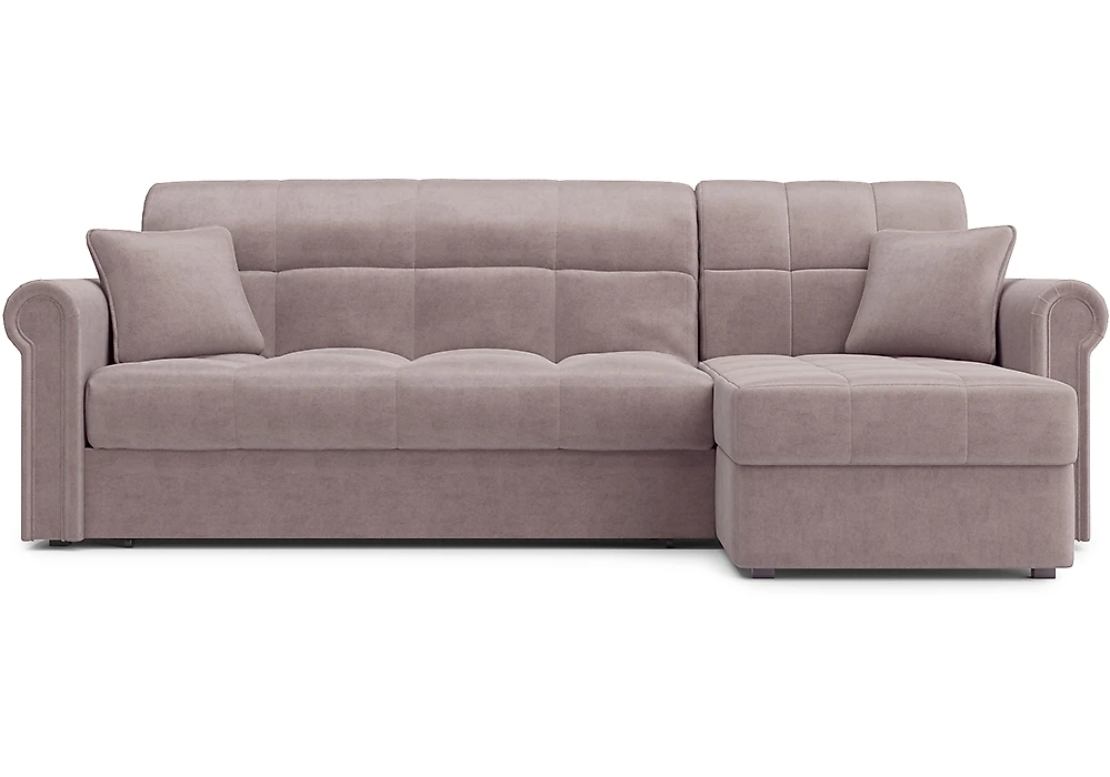 Угловой диван со съемным чехлом Мадрид с оттоманкой Дизайн 2