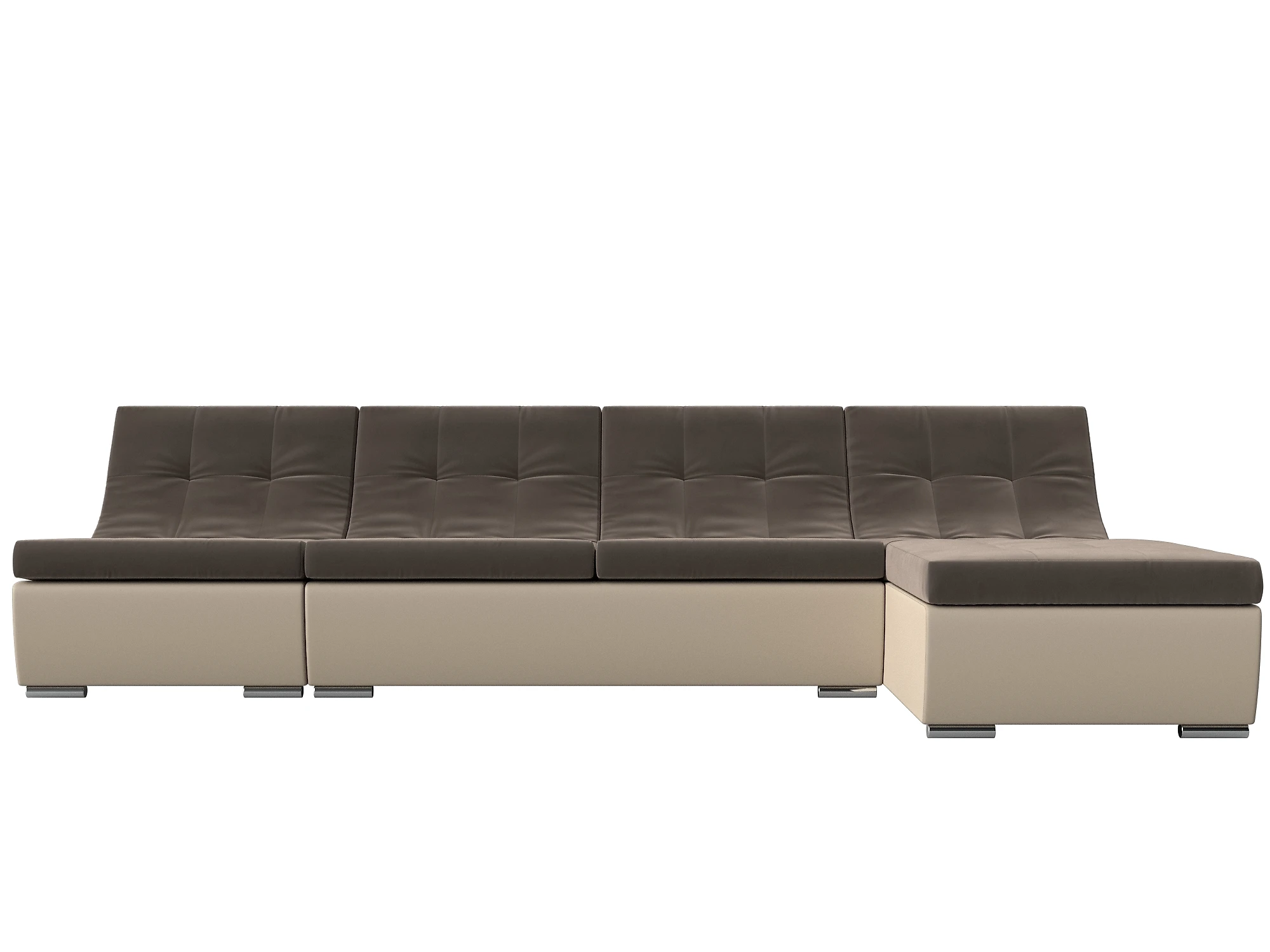 Угловой диван с канапе Монреаль Плюш Дизайн 2