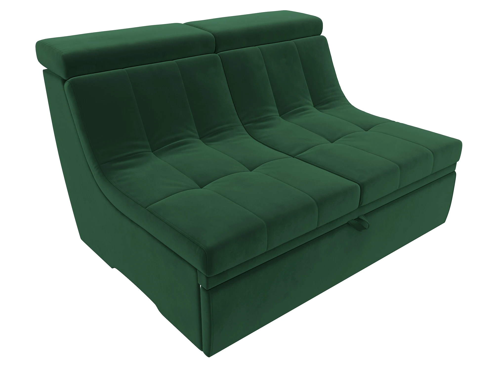 Зелёный модульный диван Холидей Люкс Плюш Дизайн 3