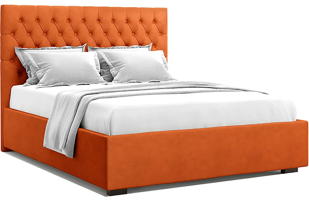 Кровать с каретной стяжкой Нэми Оранж