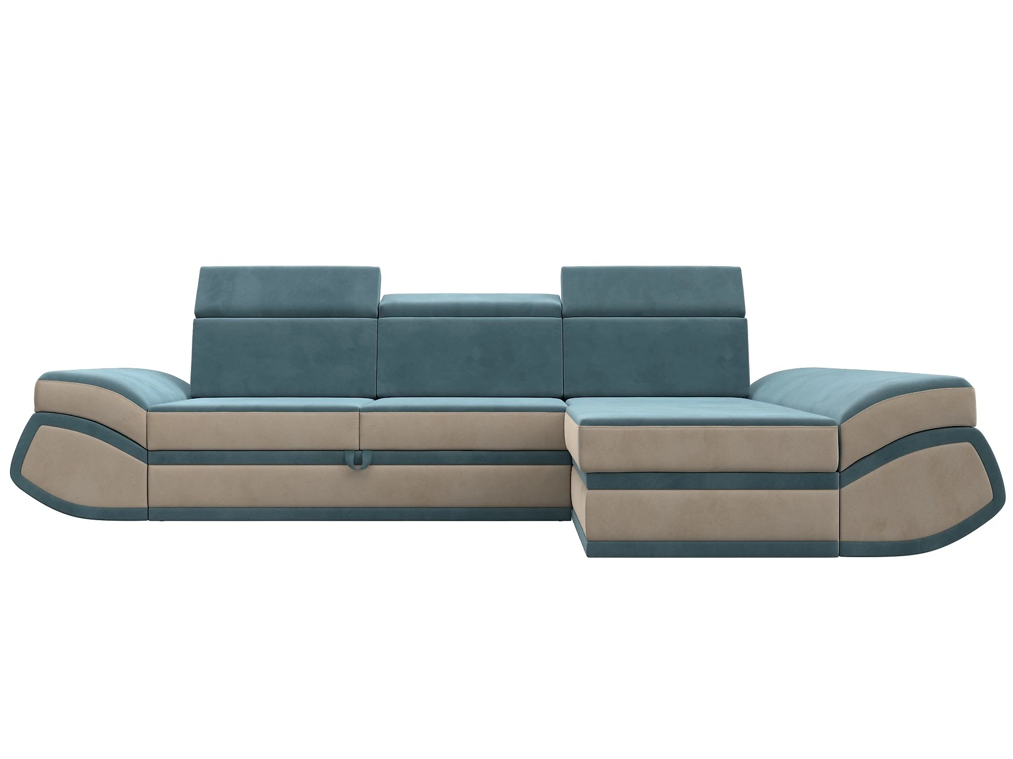 Угловой диван из ткани антикоготь Лига-032 Плюш Дизайн 2