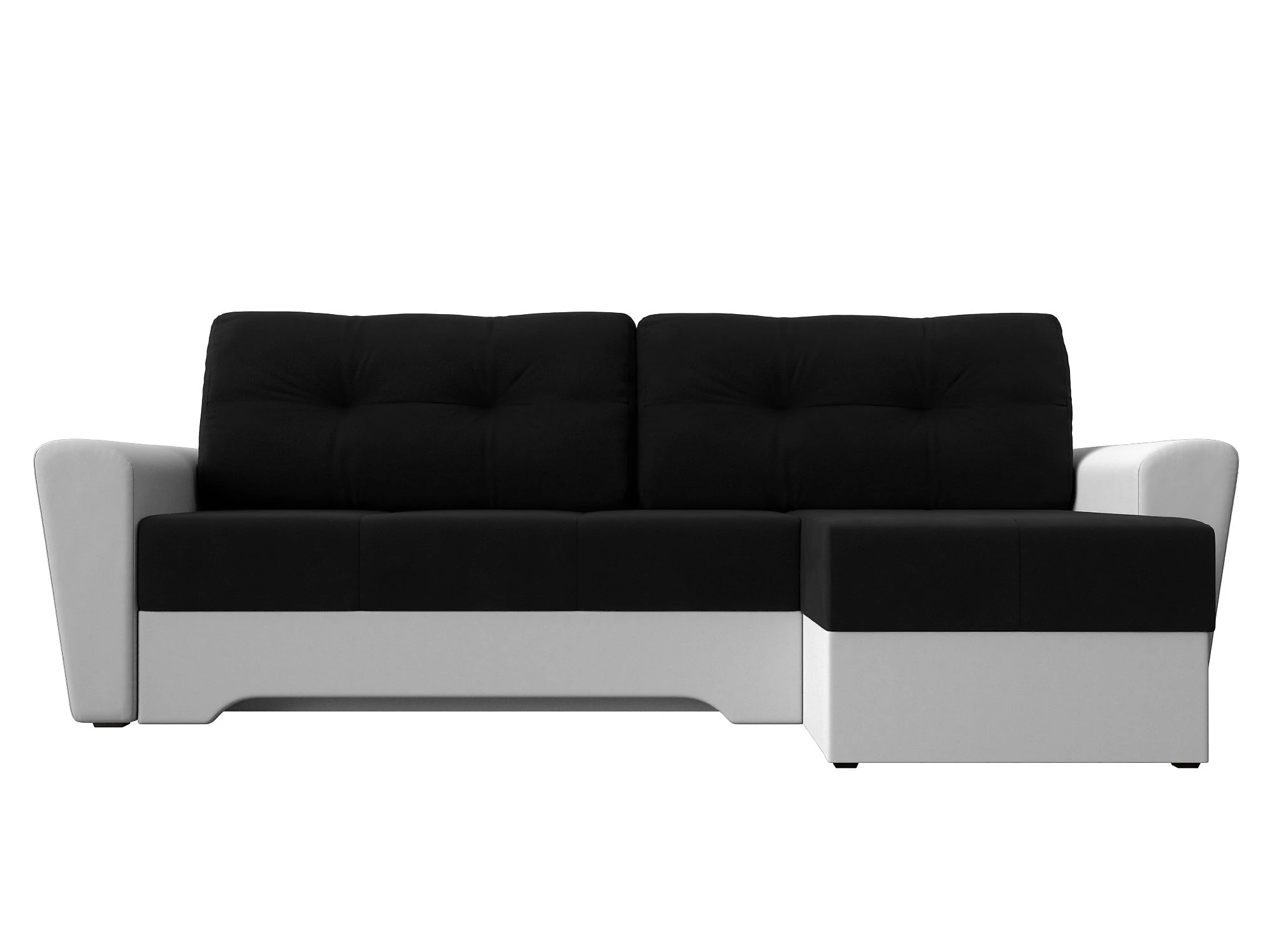 Чёрный угловой диван Амстердам Дизайн 12