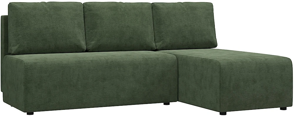 Угловой диван с правым углом Сеул Плюш Свамп