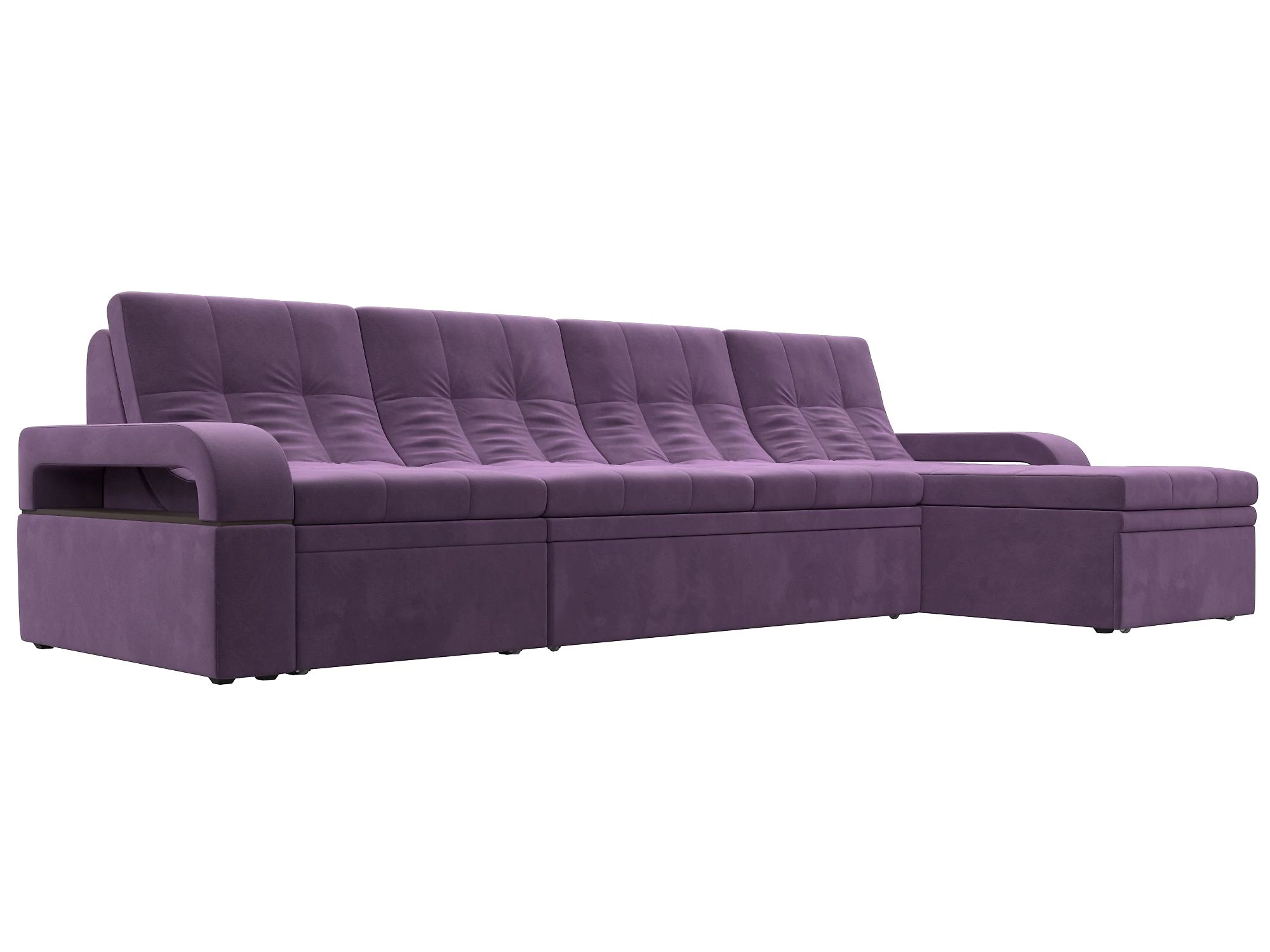 Фиолетовый диван Лига-035 Лонг Дизайн 7