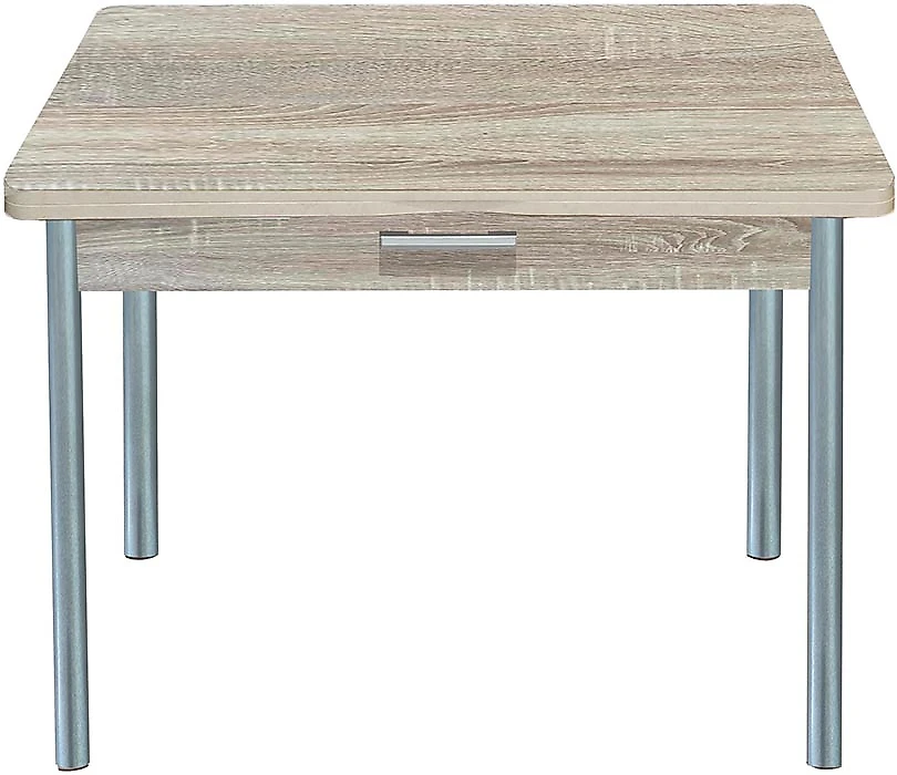 Обеденный стол  Симпл с ящиком Сонома-Серебро раскладной