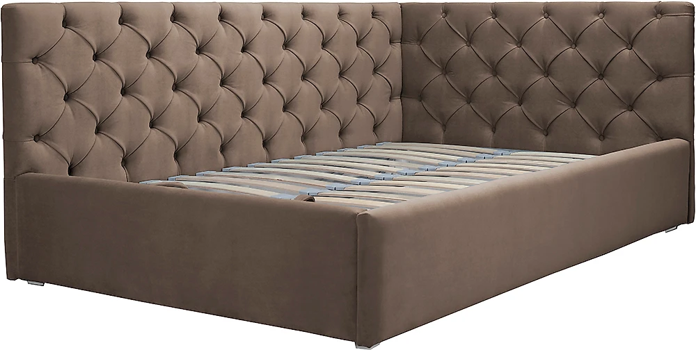 Кровать с мягкой спинкой Оливия Дизайн-1