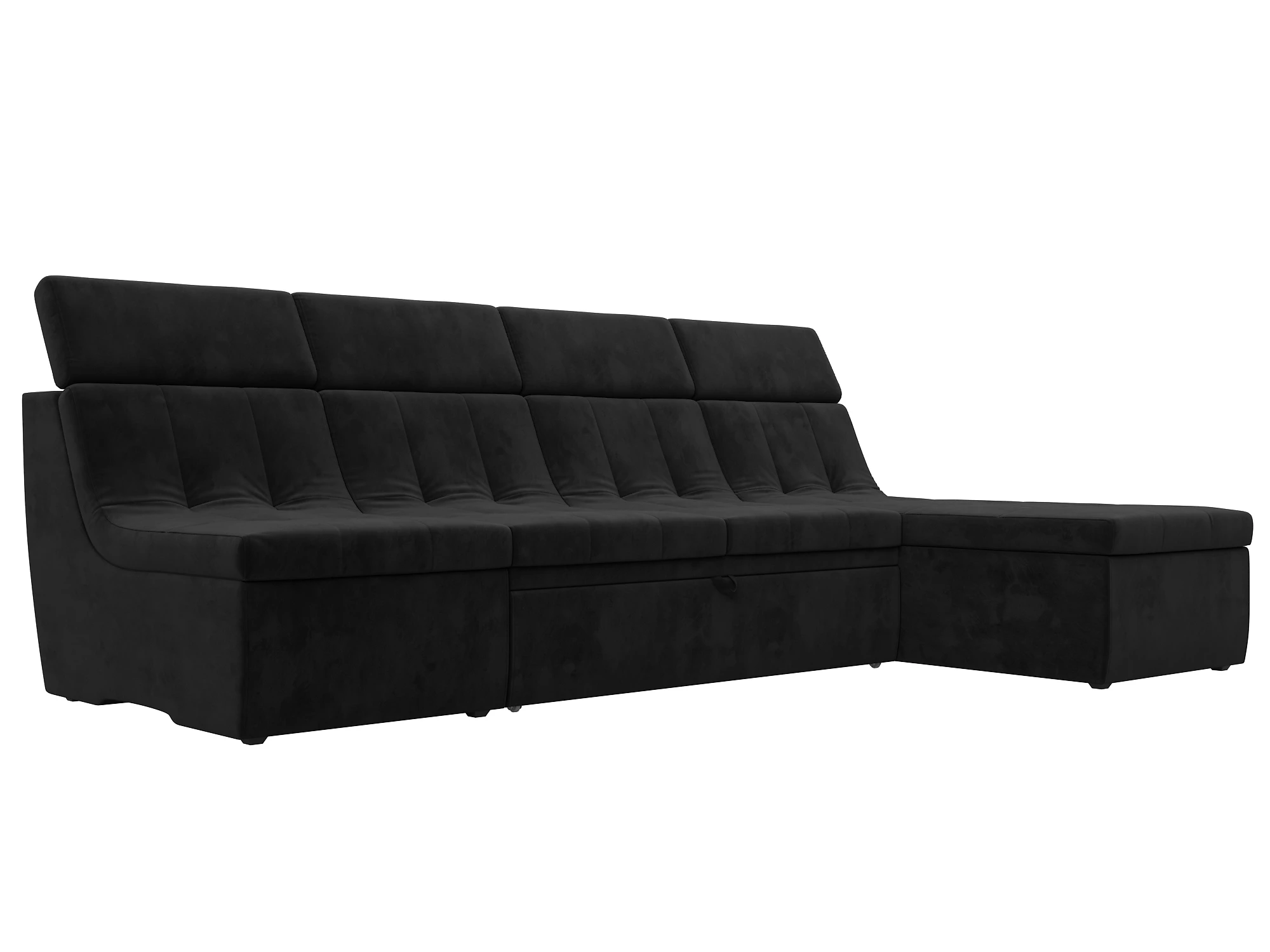  угловой диван с оттоманкой Холидей Люкс Плюш Дизайн 8