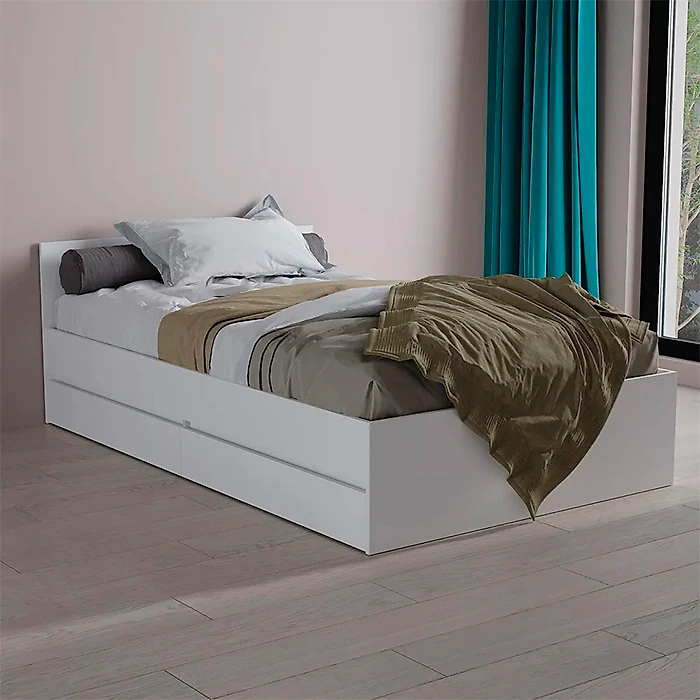 Кровать со спинкой Афина с ящиками