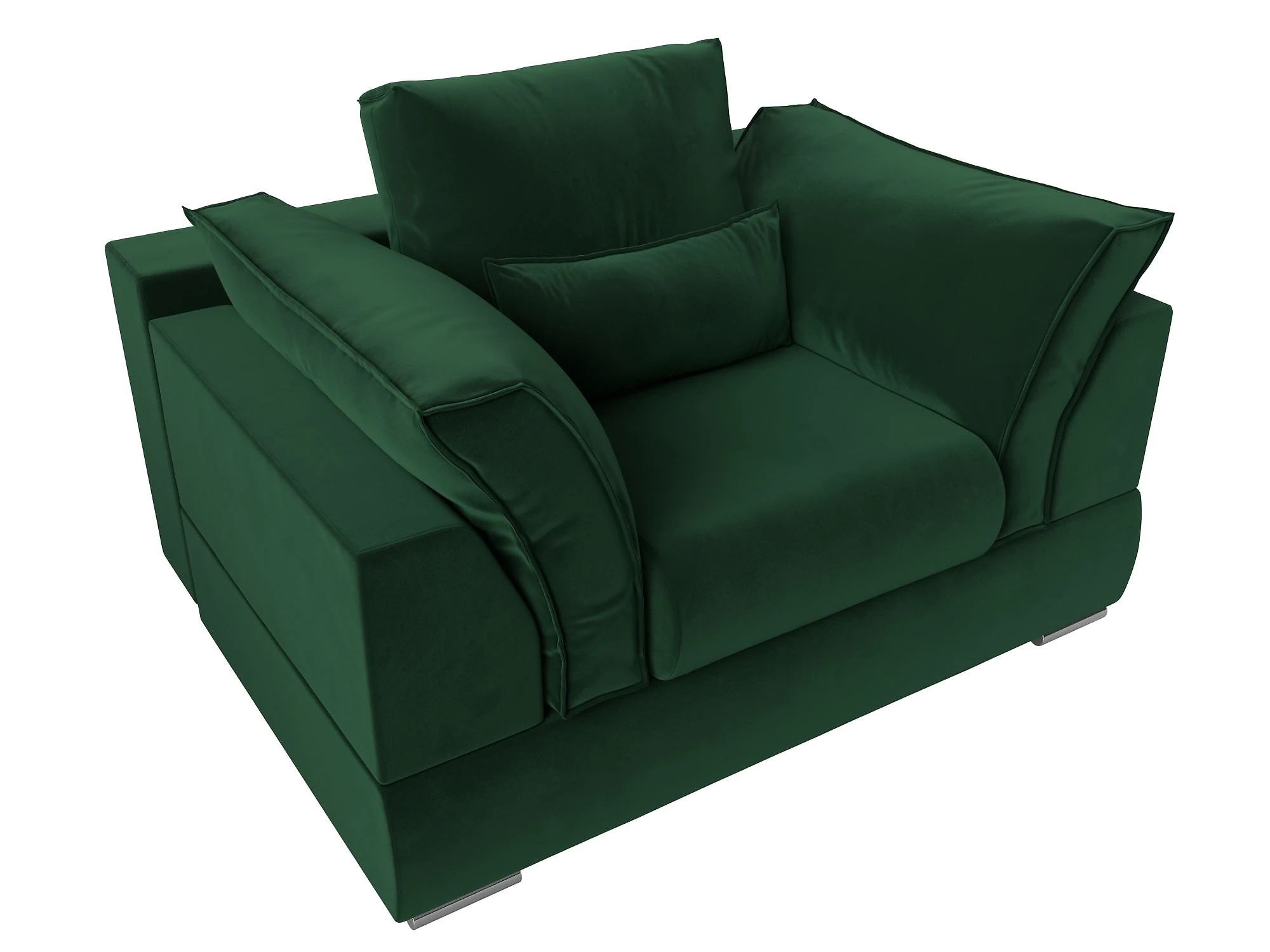 Зелёное кресло Пекин Плюш Дизайн 4