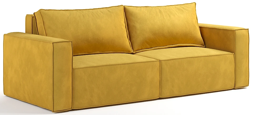 Жёлтый прямой диван Олимп (Лофт) Дизайн 14