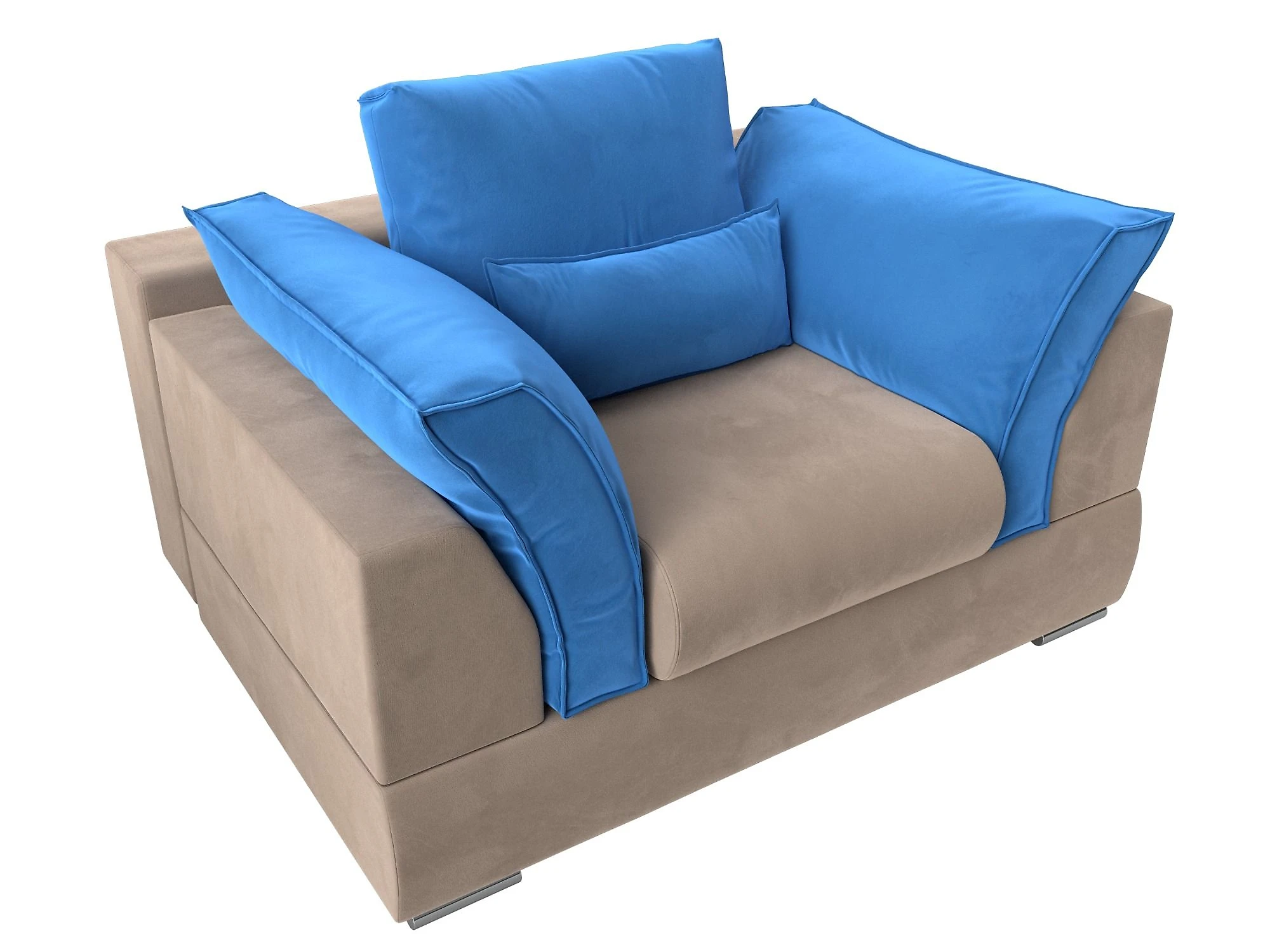  голубое кресло  Пекин Плюш Дизайн 10