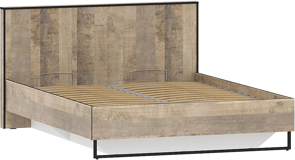 Односпальная кровать в классическом стиле Фолк НМ 011.55 Гранж Песочный