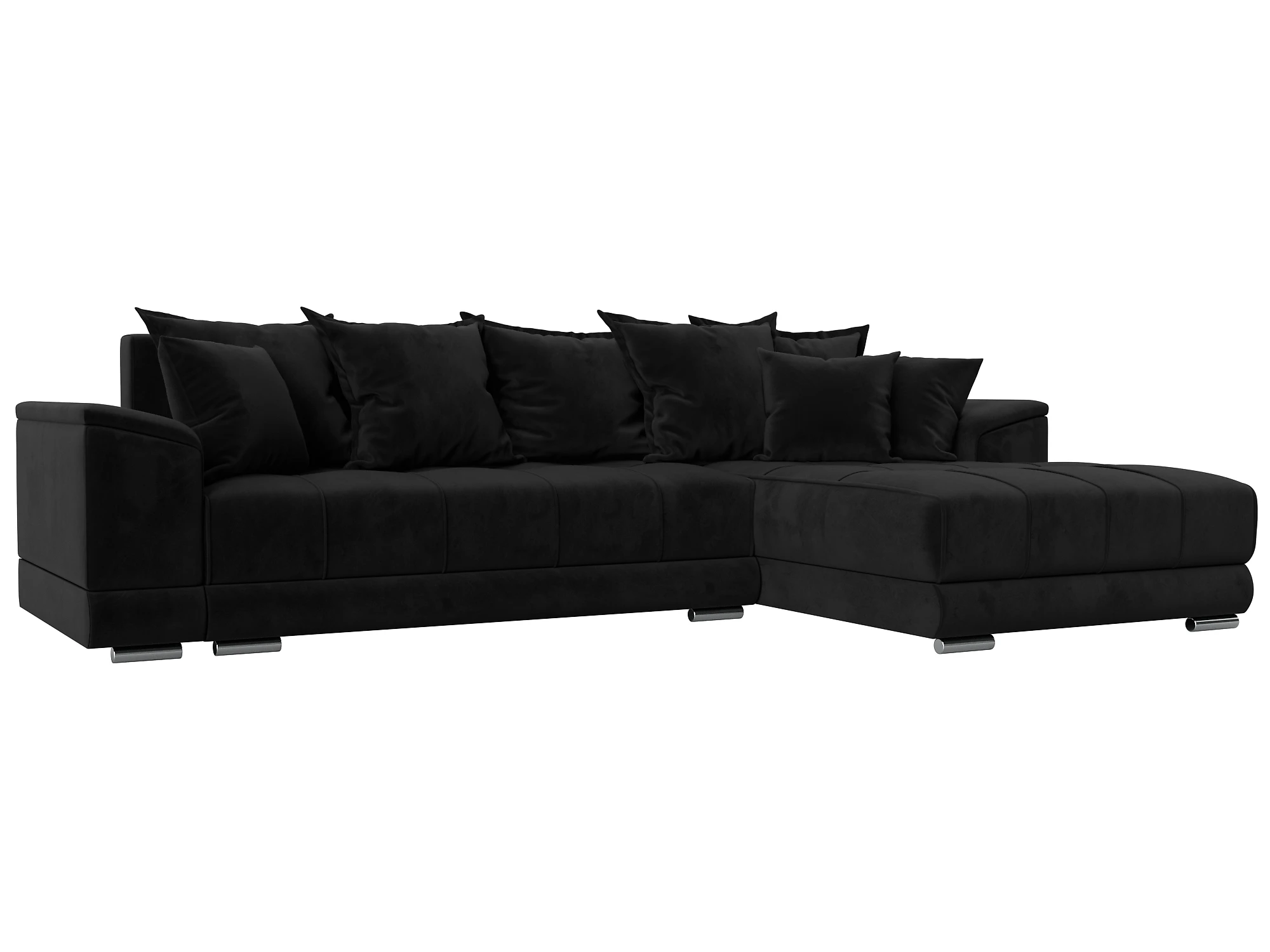 Угловой диван для гостиной НордСтар Плюш Дизайн 8