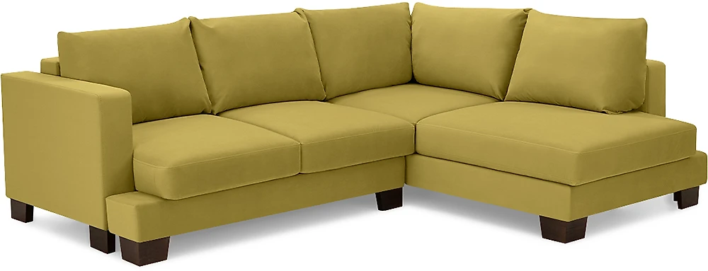 Жёлтый угловой диван  Дрезден Дизайн 3