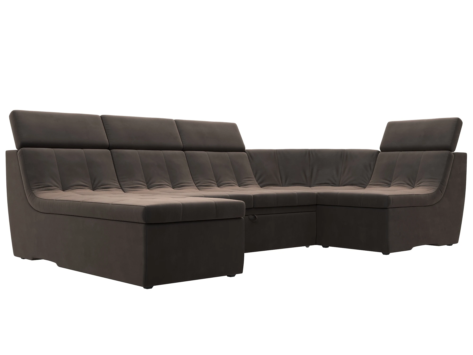 Угловой диван с канапе Холидей Люкс-П Плюш Дизайн 5