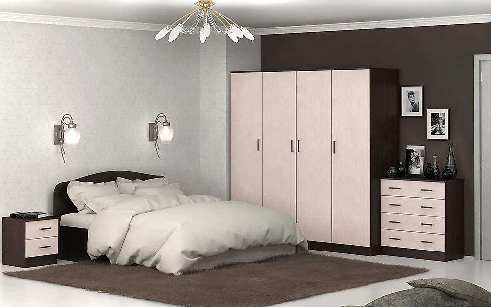 Модульная спальня  Тавла-4 Л Дизайн-1