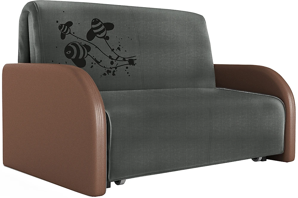 Прямой диван серого цвета Фавор Дизайн 1