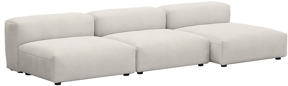  угловой диван с оттоманкой Фиджи-7 Вайт