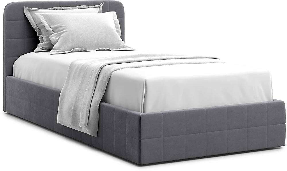 Двуспальная кровать с матрасом в комплекте Адда Графит 120х200 с матрасом