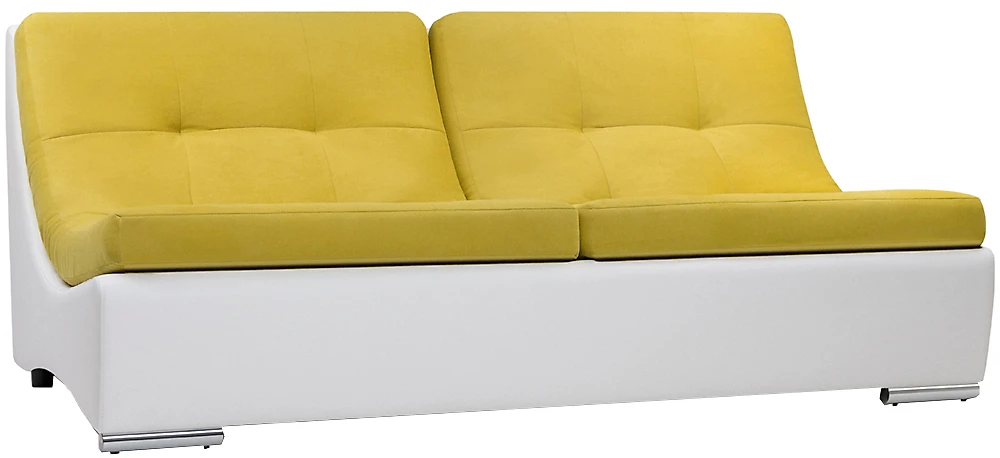 Прямой диван в гостиную Монреаль Плюш Yellow