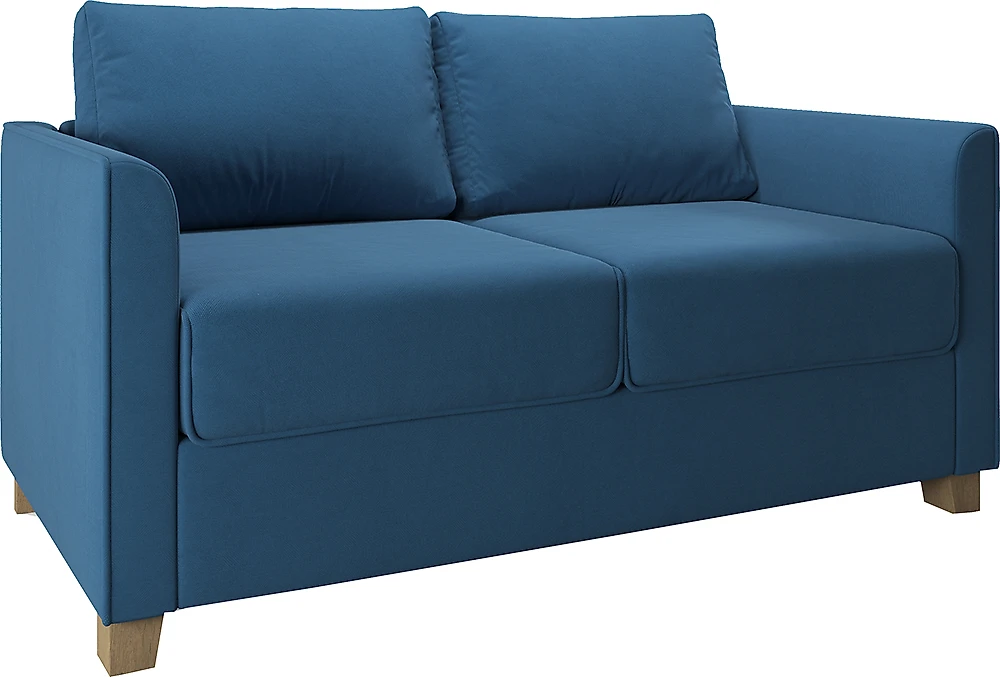 Синий прямой диван Франк Дизайн-3